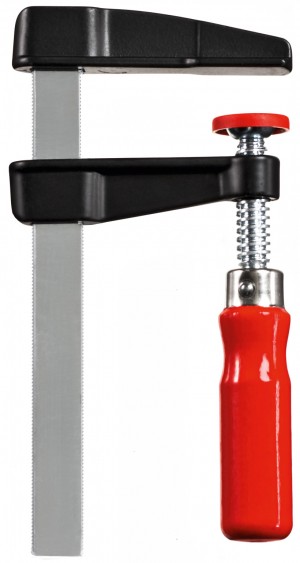BESSEY Druckguss-Schraubzwinge LM15/8 Hobby-Schraubzwinge Spannweite 150 mm/Ausladung 80 mm/Schiene 20x5 mm