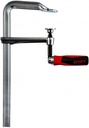 BESSEY Ganzstahl-Schraubwzinge GZ60-12KG mit 2K-Klappgriff Spannweite 600 mm/Ausladung 120 mm/Schiene 24,5x9,5 mm
