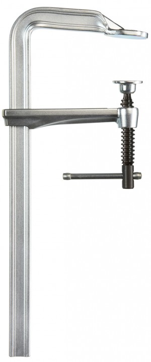 BESSEY Ganzstahl-Schraubwzinge GZ40K mit Knebelgriff Spannweite 400 mm/Ausladung 120 mm/Schiene 28x11 mm