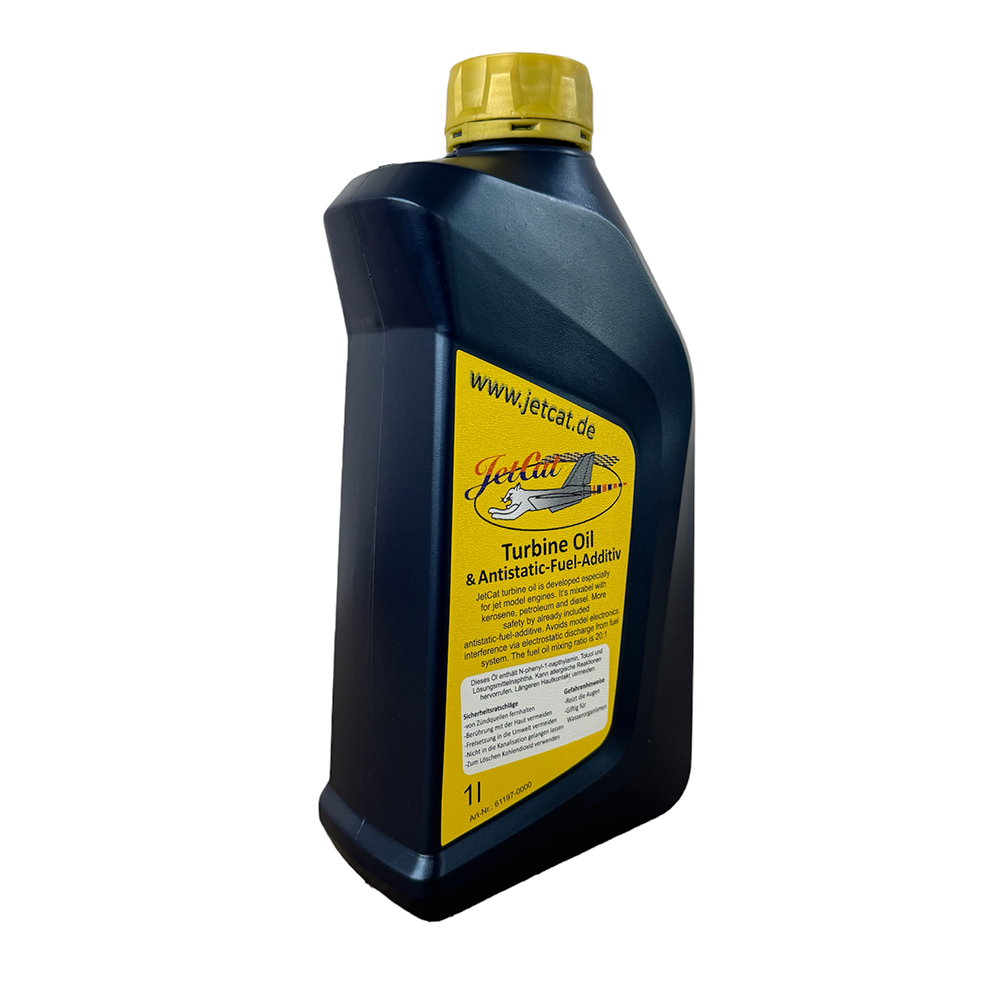 JetCat Turbinenöl 1L mit Antistatic-Additiv 1 Liter, für 20 Liter Kraftstoff