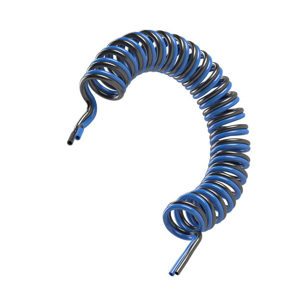 Spiralschlauch Dual-Betankungs-Spiralschlauch Außenmaß Ø 6mm/ Innenmaß Ø 4mm
