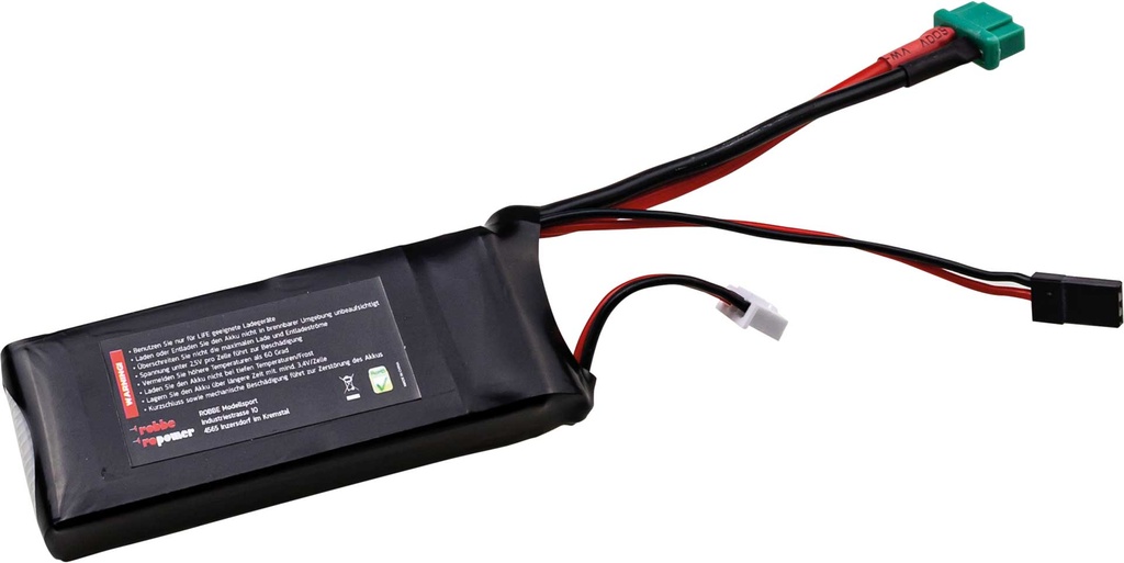 Robbe Modellsport RO-POWER ULTRA LIFEPO4 1450MAH 6,6V 25(30C) 2S LIFEPO4 Akku MPX/JR/XH Stecker