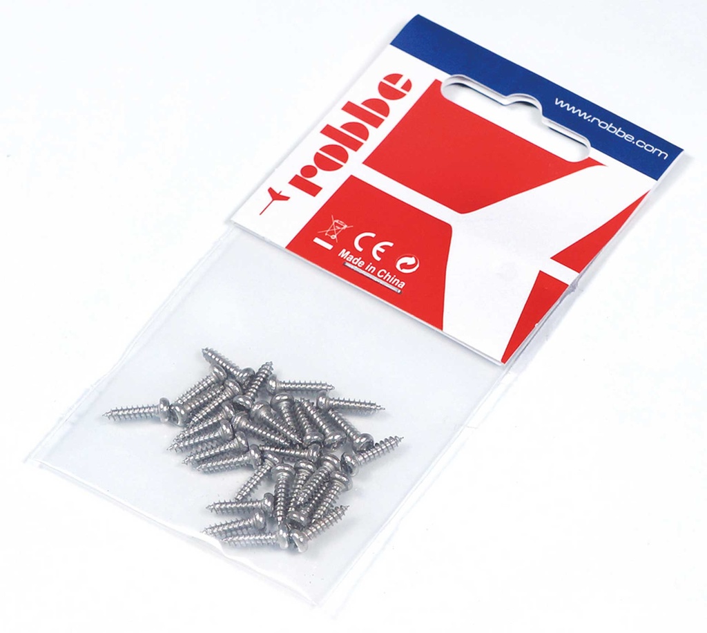 Robbe Modellsport Blechschschrauben TX 2,6x10mm 30Stk. Edelstahl (T6)
