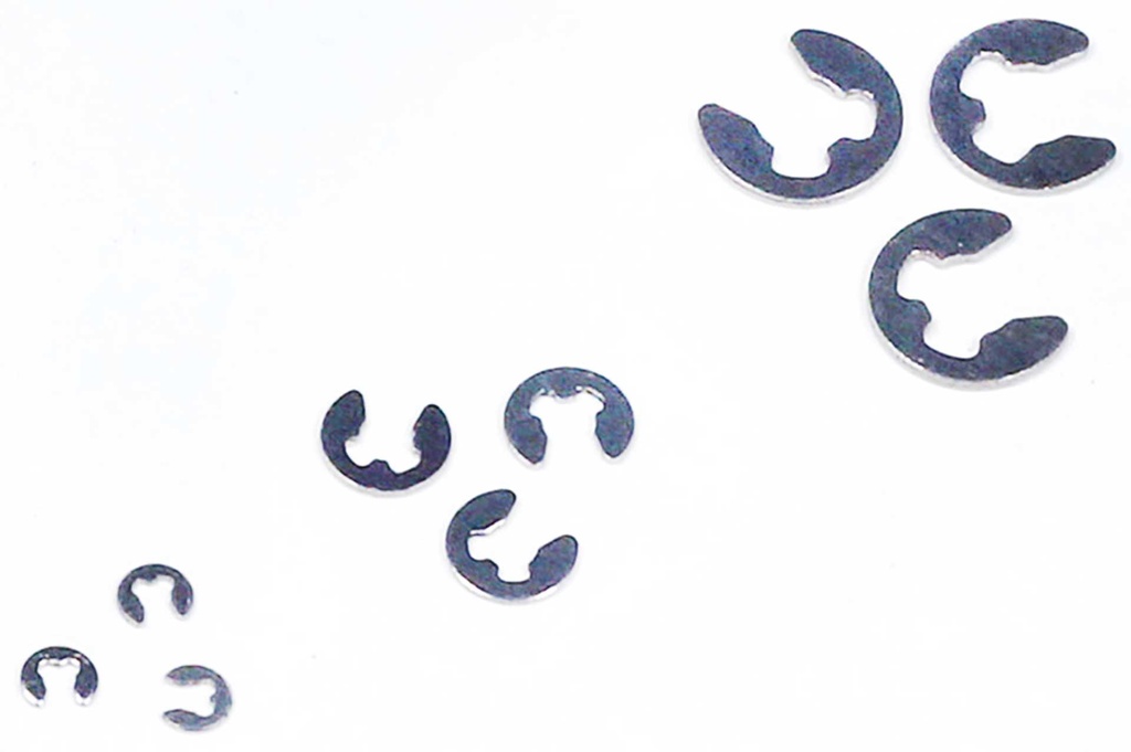 Robbe Modellsport Wellensicherungsringe 4mm 30Stk. Edelstahl