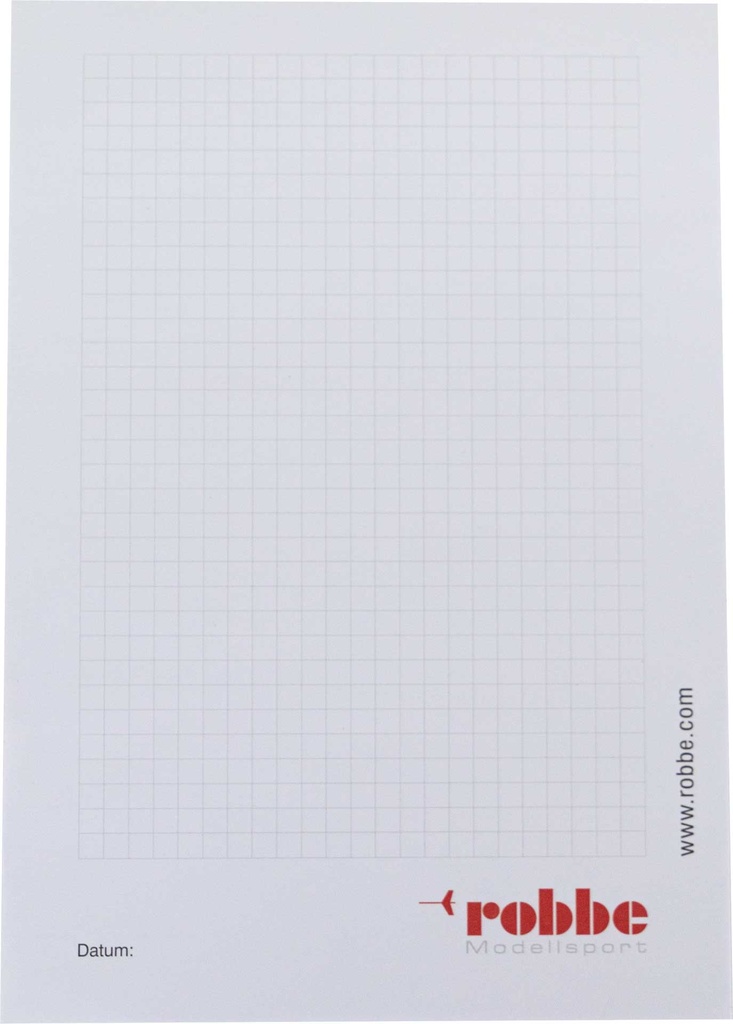Robbe Modellsport Notizblock A5 Hochformat "ROBBE"