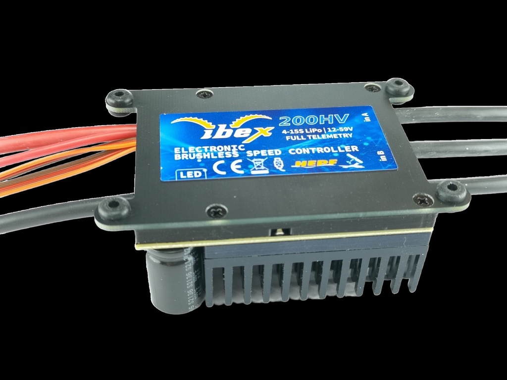 Ibex 200A eXtra cooling Brushless Controller bis15s LiPo
