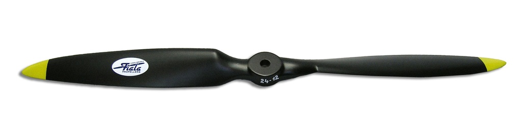 Fiala 2-Blatt 28x10 Elektro Holzpropeller - schwarz Pusher/links