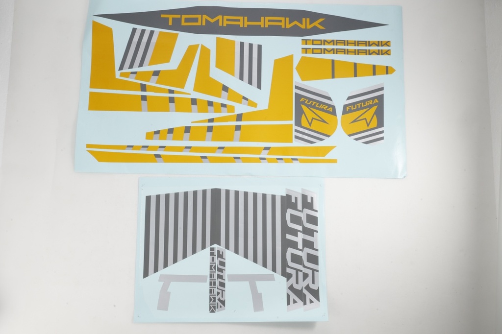 FMS 64mm Futura - Dekorbogen gelb