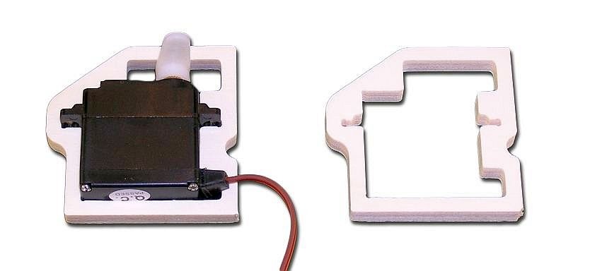 Servohalter für  D-Power Servo DS-340BB MG und AS-340BB MG 6mm (VE: 2 Stück)