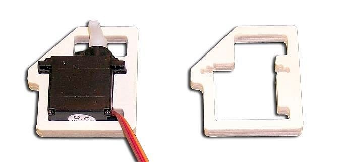 Servohalter für  D-Power Servos der 200er Klasse (VE 2 Stück)