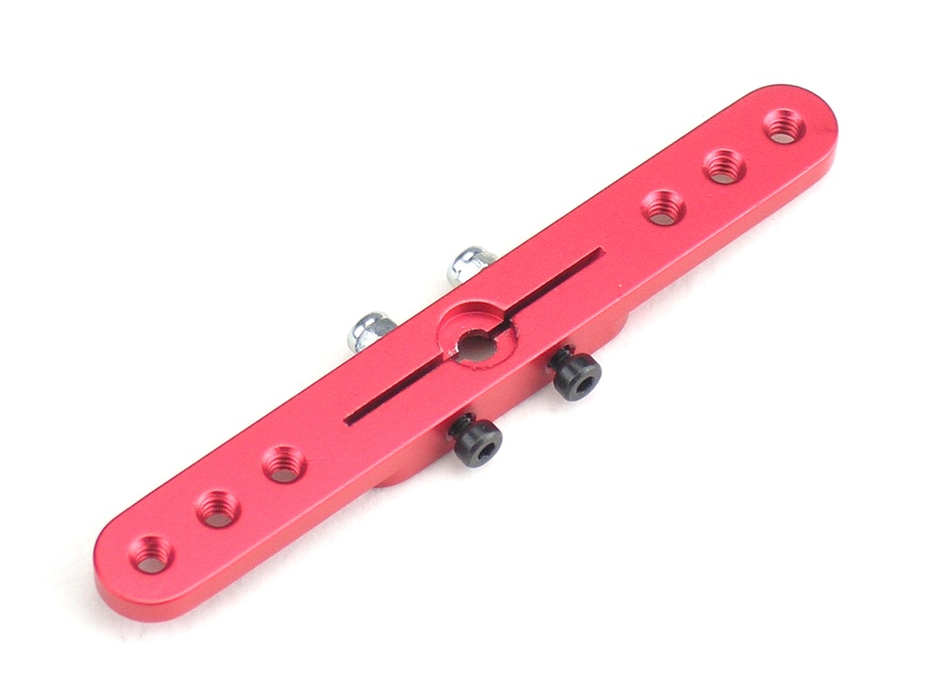 Alu Doppel-Servoarm 63,5 mm  rot passend für JR Servos