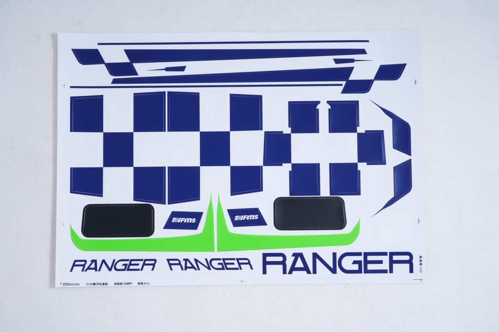 FMS 122 Ranger - Dekorbogen grün