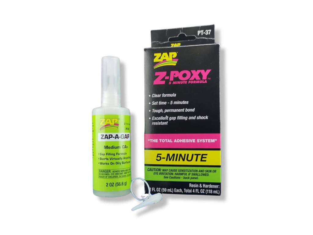 ZAP Kleberset mit Epoxy und Sekundenkleber