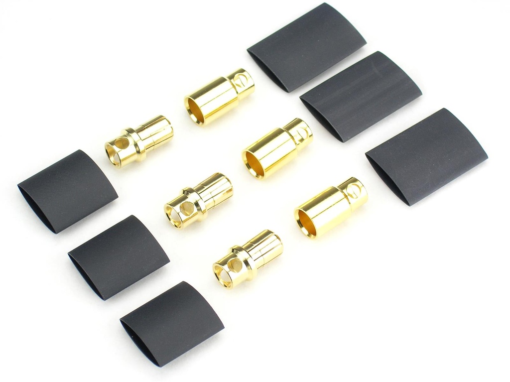 JETI Goldkontaktsteckerpaar 8mm (3 Paar)