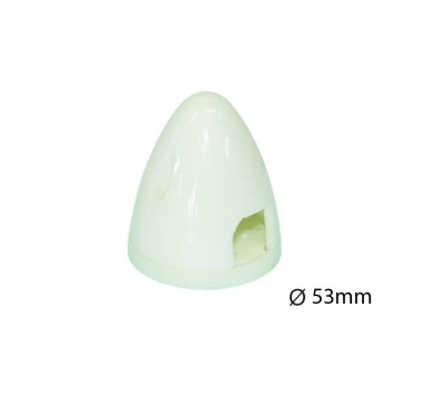 Kunststoff-Spinner Ø 53 mm weiß