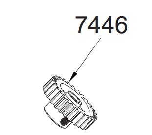 Motorritzel 27T. Mod. 0.7