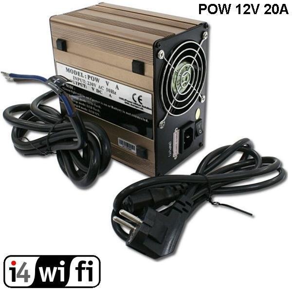 Power Charger 12V/20A for Lithium Yttrium Cells (LiFePO4 / LiFeYPO4)