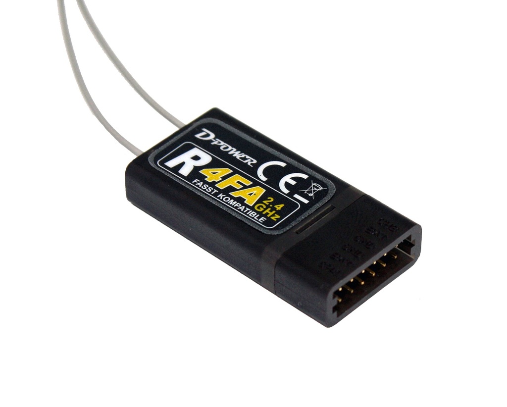 D-Power Empfänger 2.4 GHz R- 4FA - FASST kompatibel
