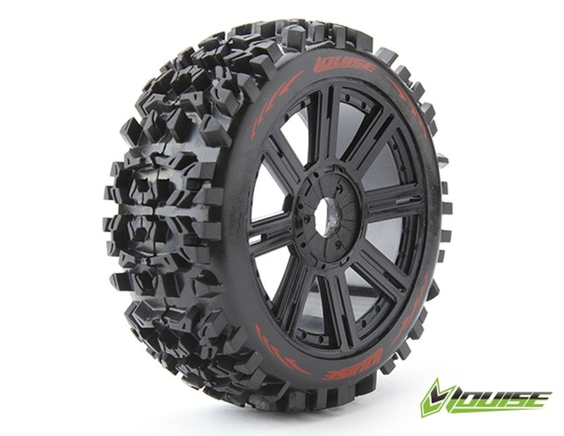 LOUISE B-Pioneer soft Speichen-Felge schwarz 1:8