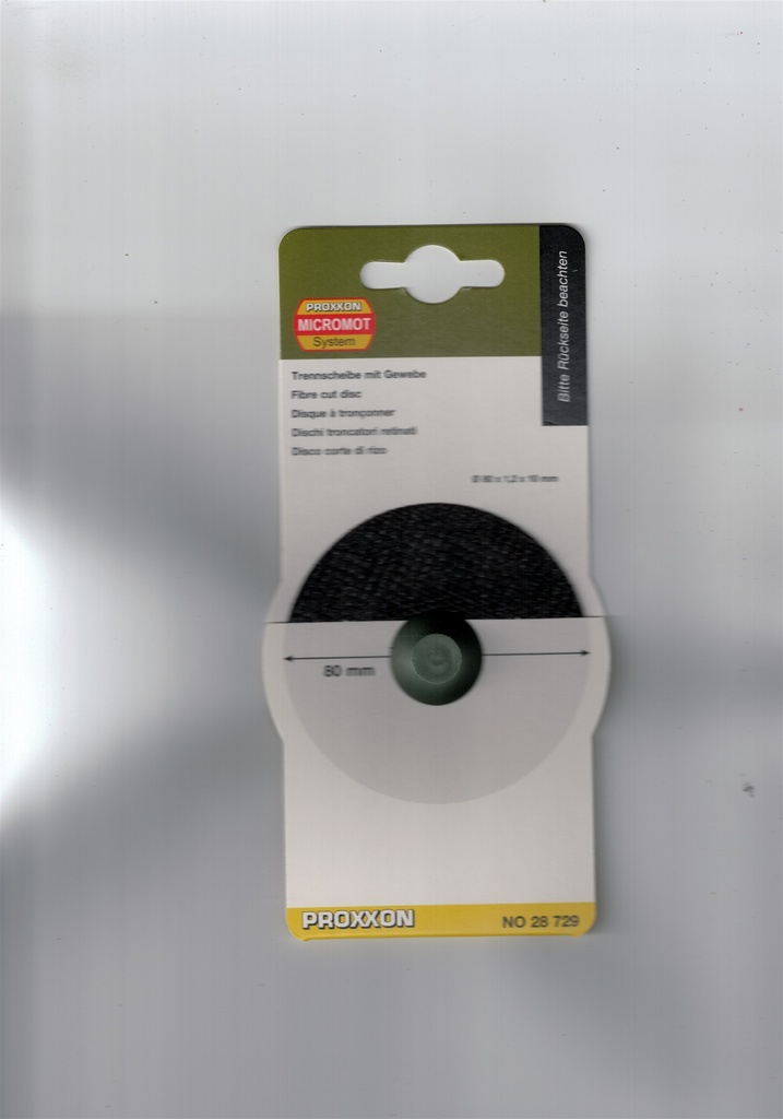 Trennscheibe 80 x 1,0 x 10 mm mit Gewebeeinlage