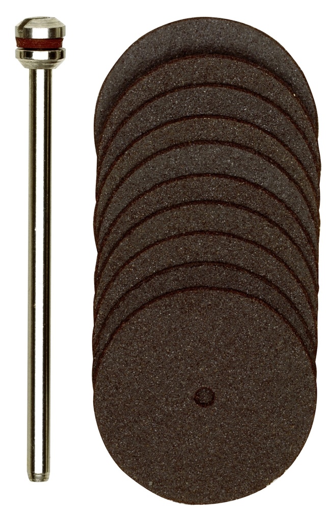 Trennscheiben, 22 mm, 10 Stück + 1 Träger