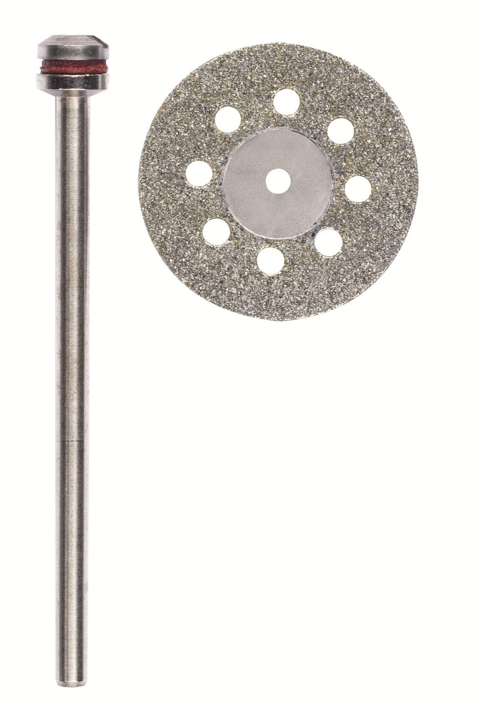 Diamantierte Trennscheibe, 20 mm, mit Kühllöchern