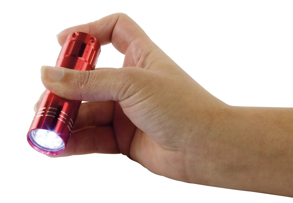 LED Aluminium Taschenlampe mit 5 ultrahellen LED's