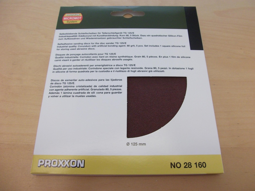EK Schleifscheiben für TG 125/E, Korn 80