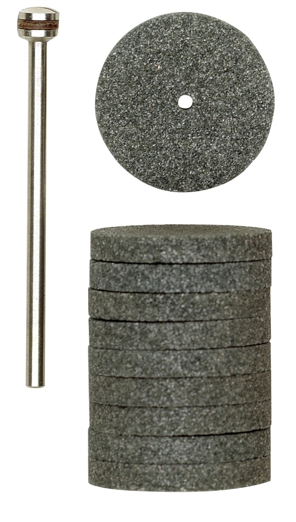 Silizium-Carbid-Schleifscheiben, 22 mm, 10x m.Träg