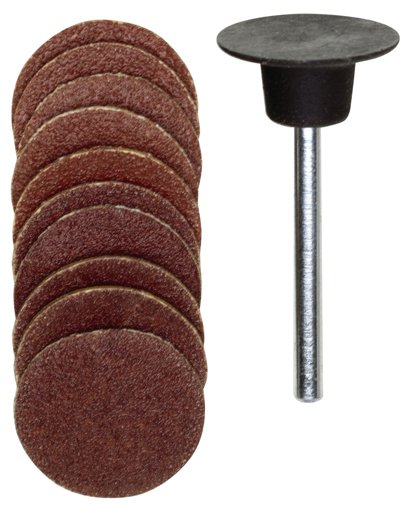 Gummiteller, 18 mm, je 5 Scheiben K 120 + K 150