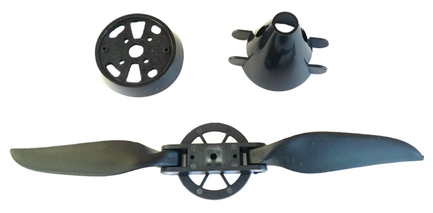 Spirit Spinner mit Grundplatte mit Propeller 8x5"