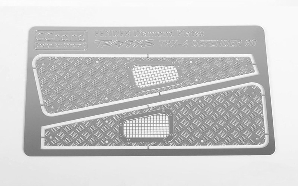Riffelblech Kotflügelabdeckung für TRX4 Defender