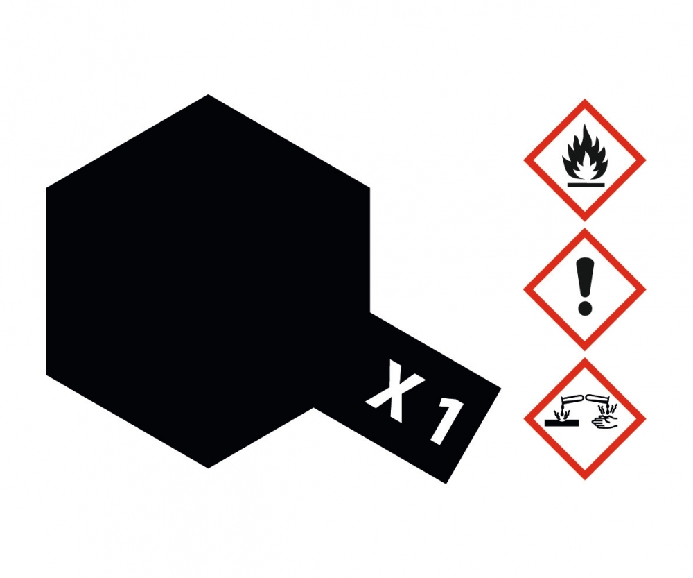 X -1 SCHWARZ glänzend 23 ml
