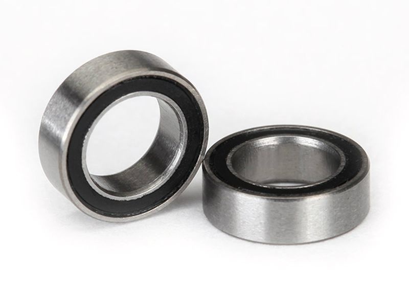 Kugellager, schwarz gummiert (5x8x2,5 mm)