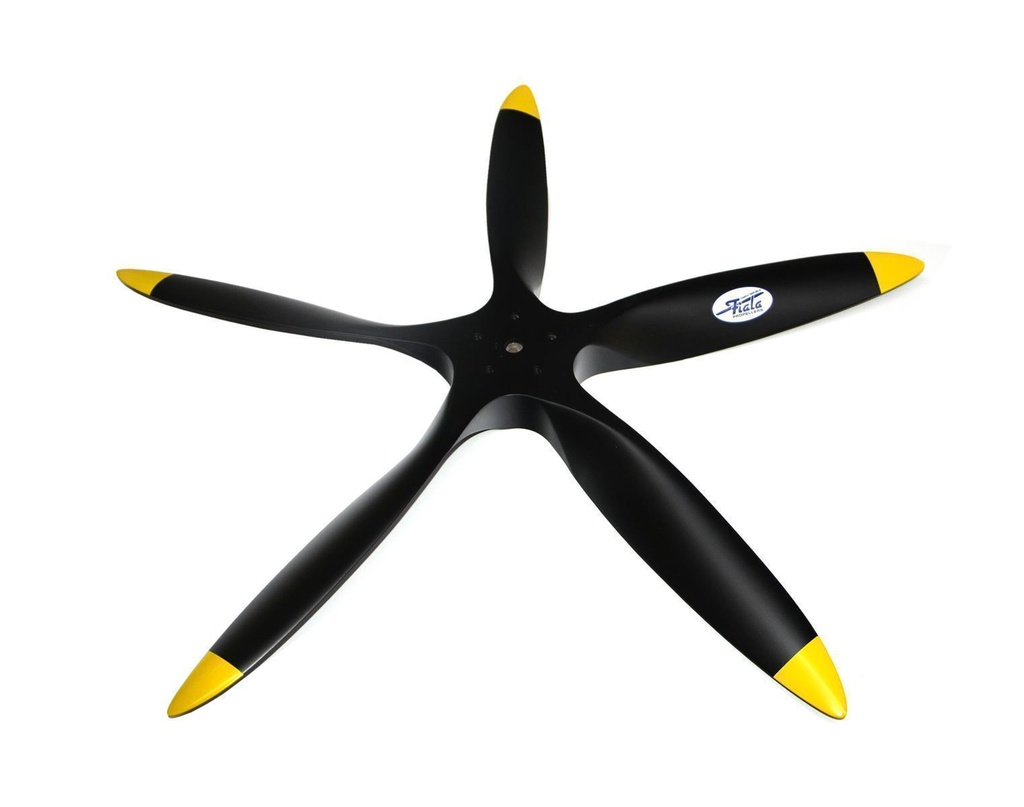 Fiala 5-Blatt 24x14 Verbrenner Holzpropeller - schwarz