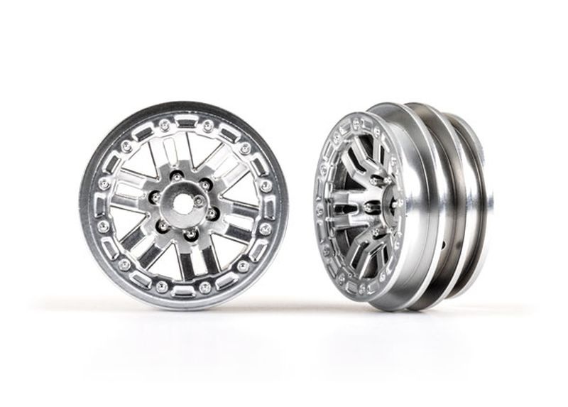 Felgen für TRX-4m Satin-Chrom 10 Speichen 1.0" 2 Stk