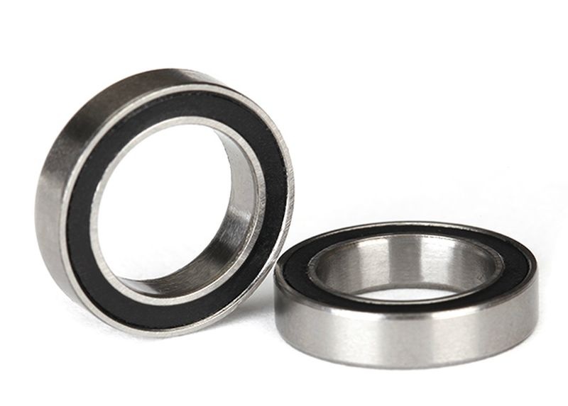 Kugellager, schwarz gummiert (12x18x4mm)