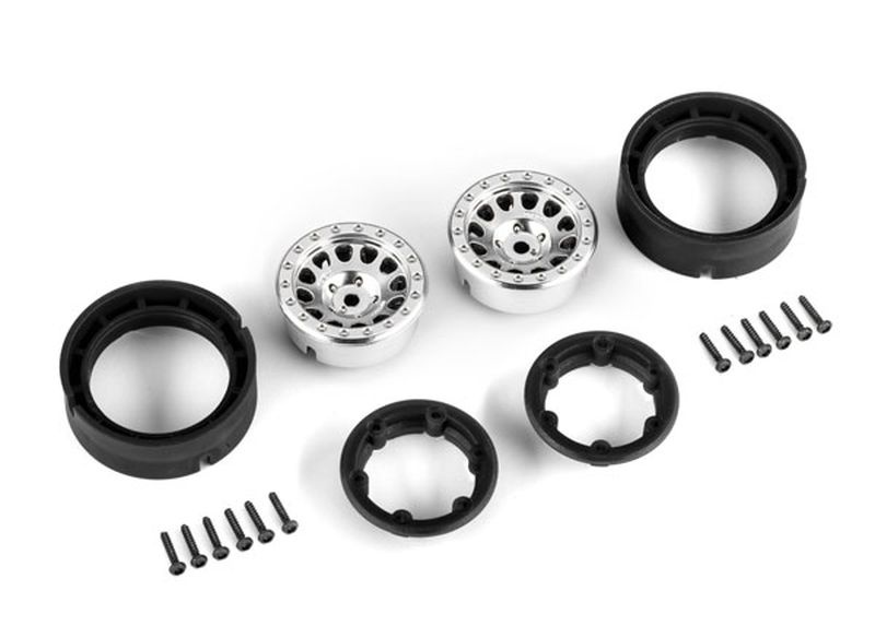 Method Race Felgen 1,0" Beadlock Chrom für TRX-4m