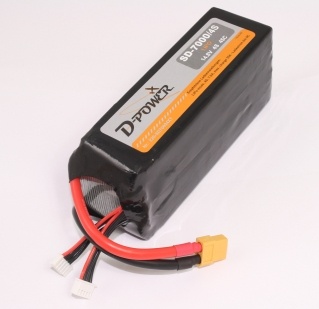 D-Power SD-7000 4S Lipo (14,8V) 45C - mit XT-60 Stecker