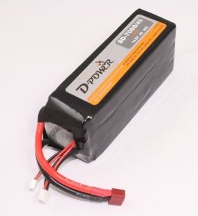 D-Power SD-7000 4S Lipo (14,8V) 45C - mit T-Stecker