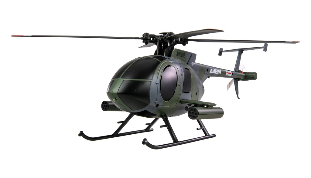 Hughes MD500 Helikopter Militär 4-Kanal 6G RTF grau