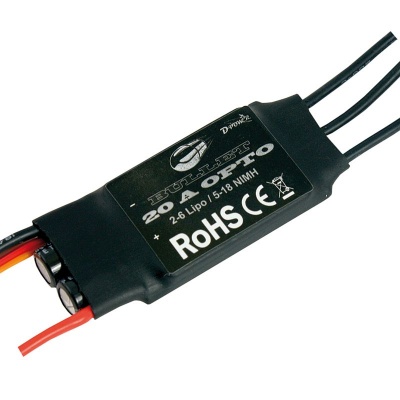 D-Power Brushless Regler "Bullet" 20A Opto