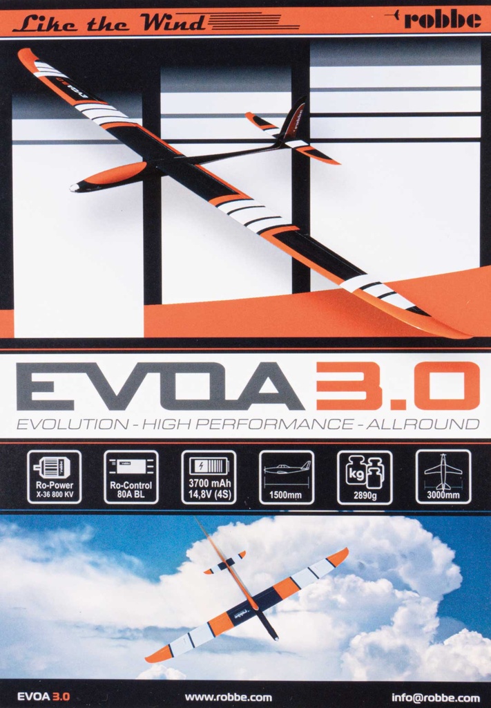 Robbe Modellsport Flyer Prospekt Robbe EVOA