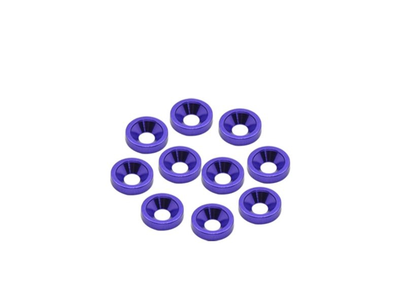 Alu M3 Countersink Washer-Blue (10)