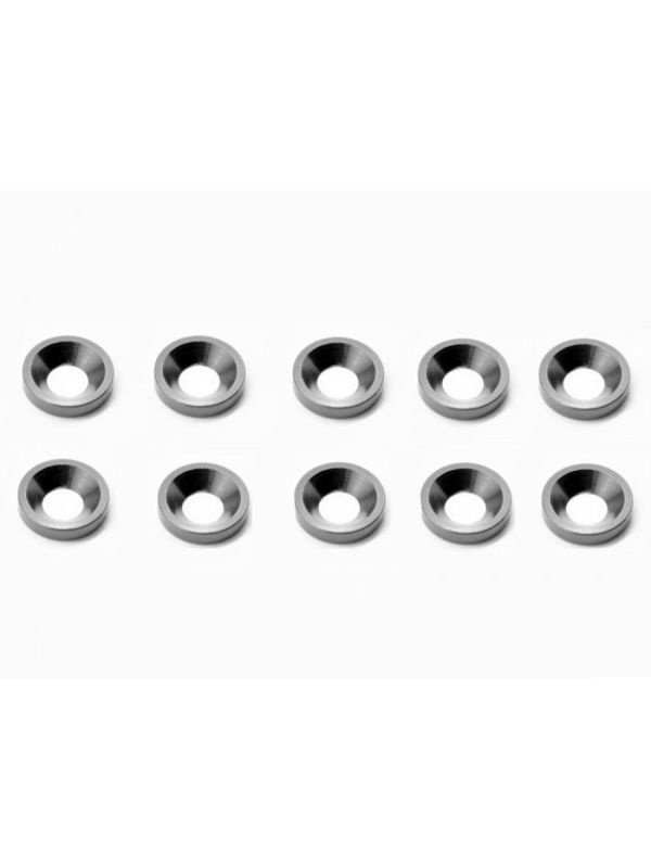 Alu M4 Countersink Washer-Gray (10)