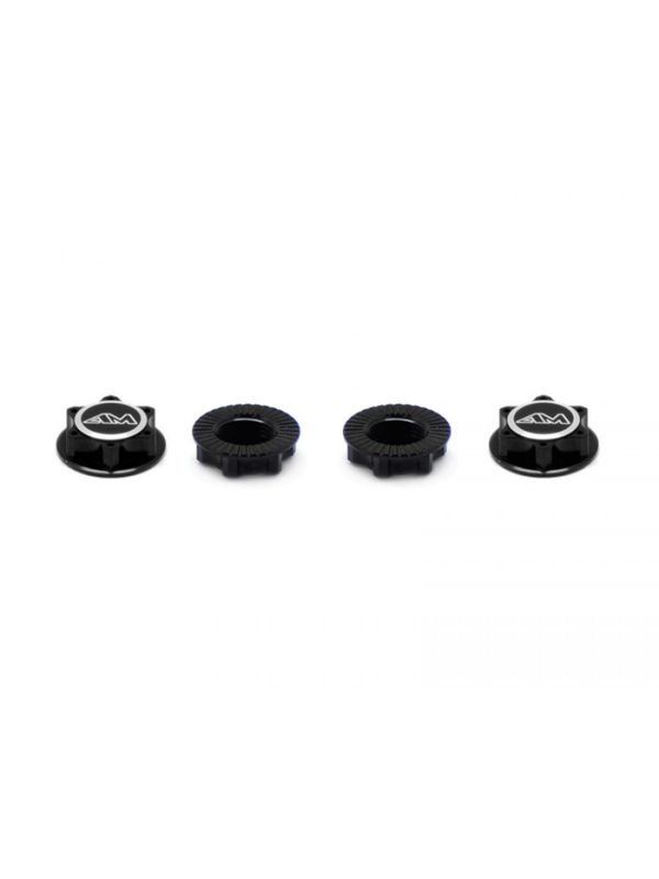 Alu 1/8th Wheel Nuts Closed End / Lightweight (Black) (4)