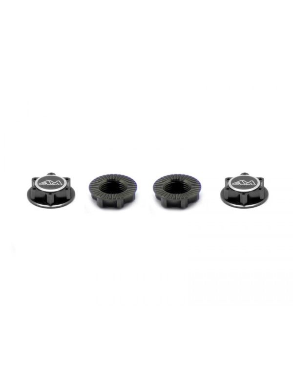 Alu 1/8th Wheel Nuts Closed End / Lightweight (Gray) (4)