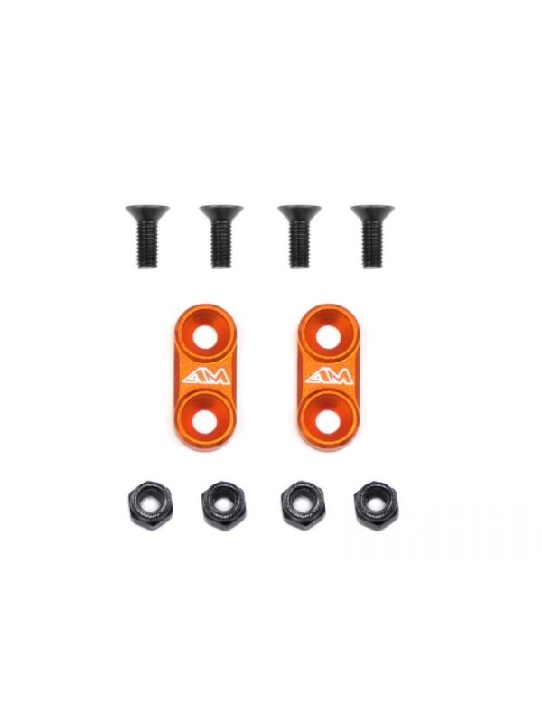 1/10th On-Road Alu Wing Mounts (Black)