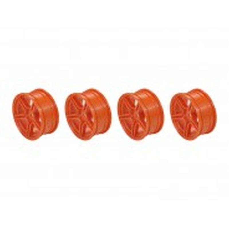 1/10 TC 5 Spoke Split Rims +3MM Offset Yellow (4)