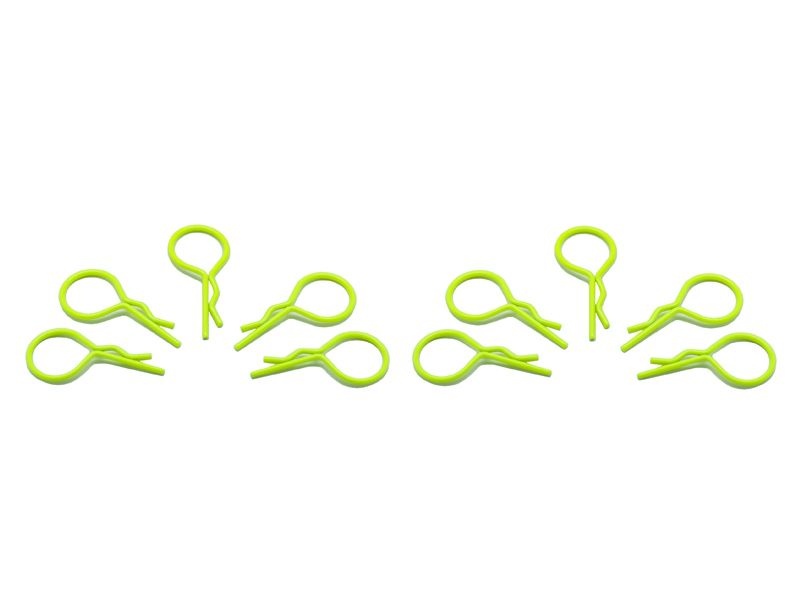 big body clip 1/10 - fluorescent yellow  (10)